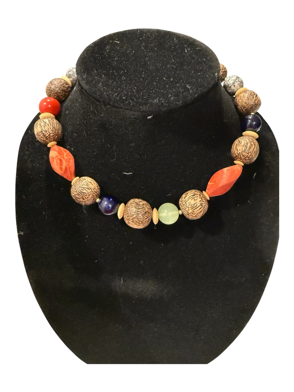 Multi-color beaded necklace